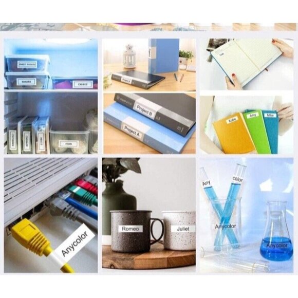 45013 Replacement Dymo LAbel MAker Refills 9pc Lot Compatible D1 Cartridges New - Picture 5 of 9